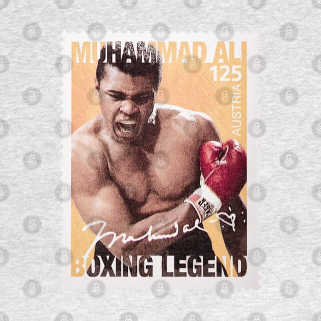 Muhammad Ali Postage Stamp by VintCam